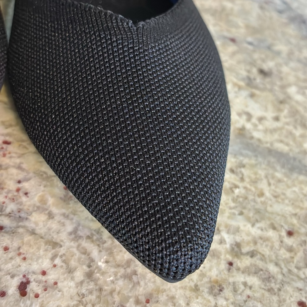 Rothy's Black Flats with Blue Accents. New without tags - Picture 8 of 16